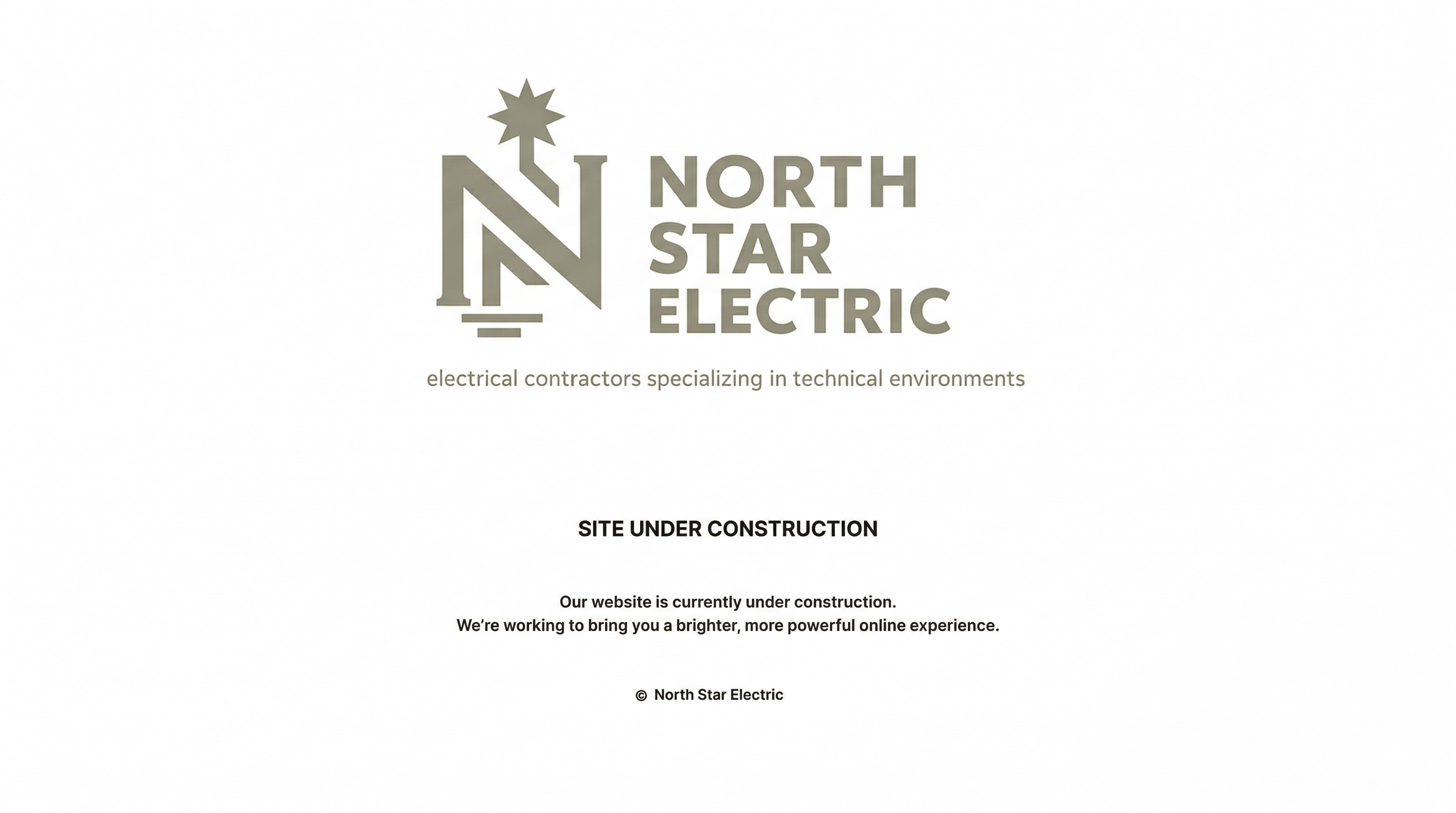 North Star Electric Under Construction